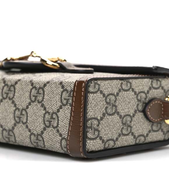 Gucci Gg Supreme Mini Horsebit Shoulder #235272G13B - Picture 10 of 10